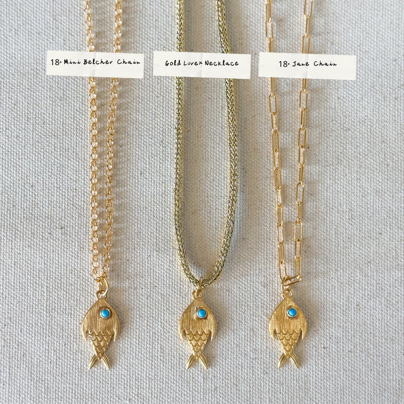 Gold Fish Necklace Options