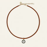 Forest Green Enamel Bezel Charm