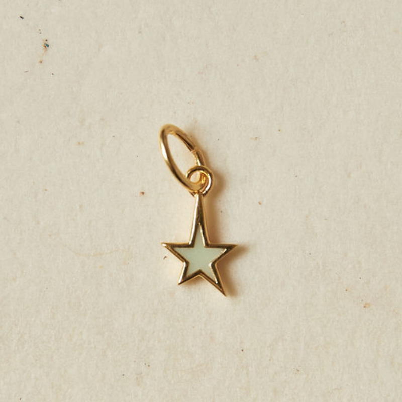 green enamel star