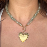 Green Amethyst Gemstone Necklace