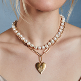 halley's heart charm necklace