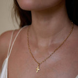 cosmos cross necklace