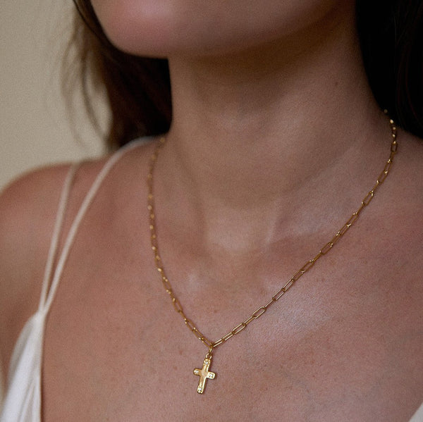 cosmos cross necklace