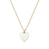 White Heart Necklace