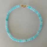 Light Sky Blue Opal Gemstone Necklace