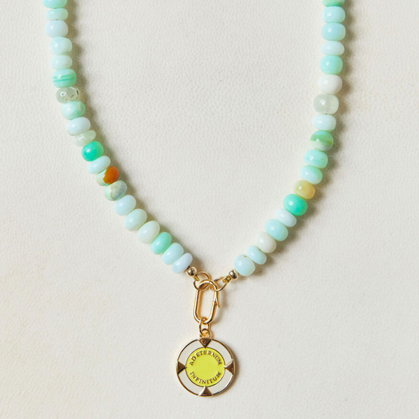 Light Green Opal Gemstone Necklace