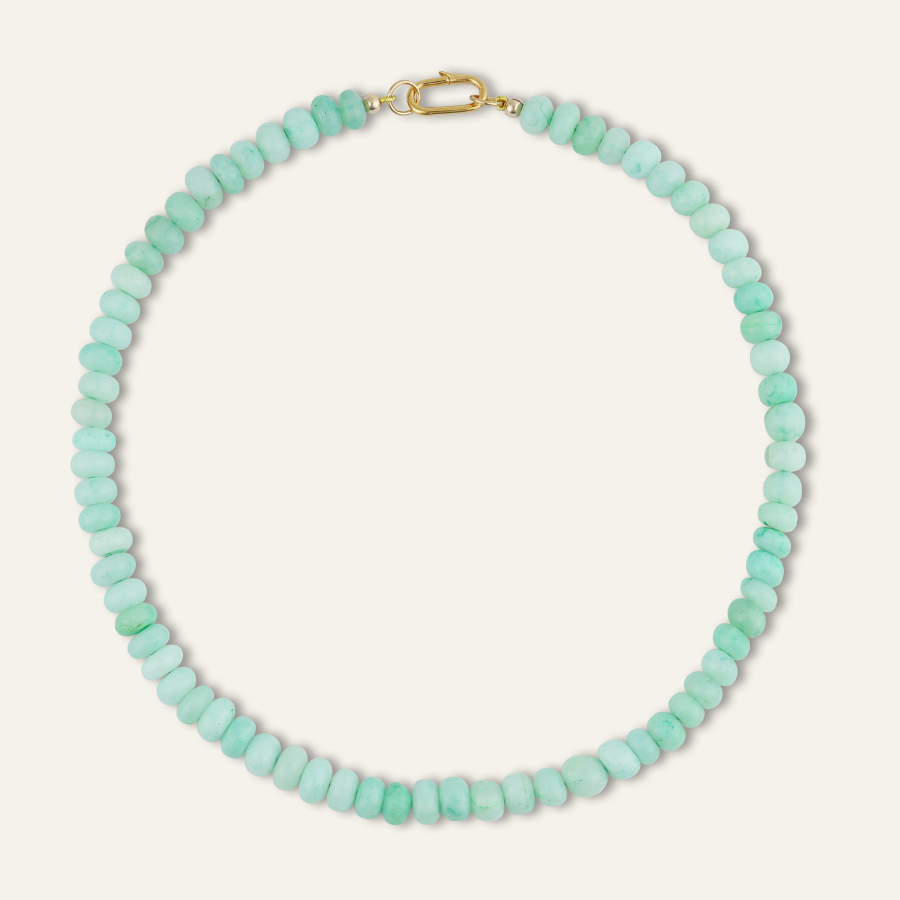 Light Green Opal Gemstone Necklace