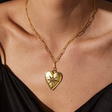 Long Link With Seeing Eye Heart Charm