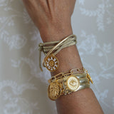 lurex bracelet cord with charleston enamel