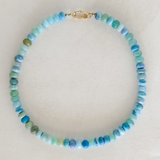 Mixed Blue Opal Gemstone Necklace