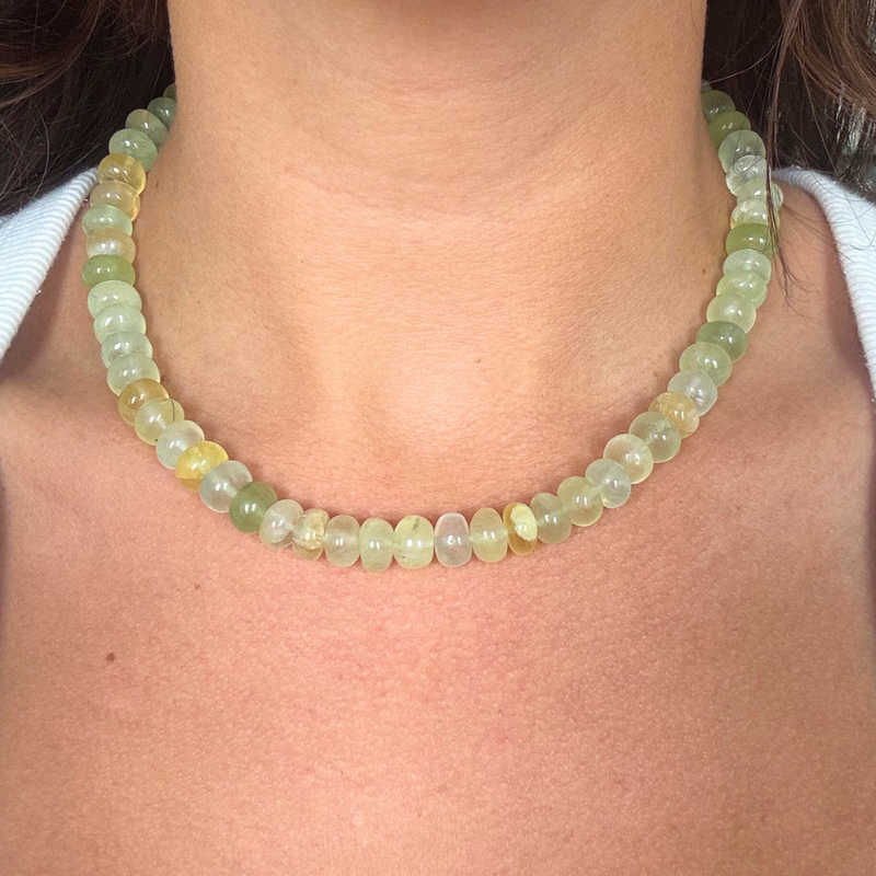 Prehnite Gemstone Necklace
