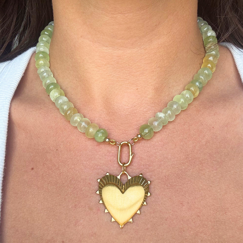 Prehnite Gemstone Necklace