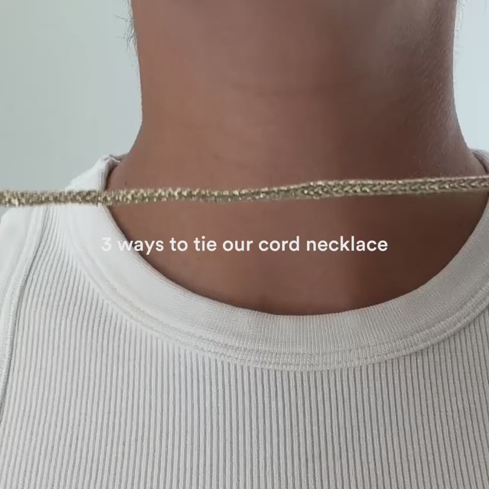 How to Tie our Necklace Cords Tutorial