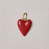 Red Enamel Heart Charm