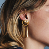 Brushed Party Harty Earrings