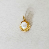 Scallop with Pearl Charm