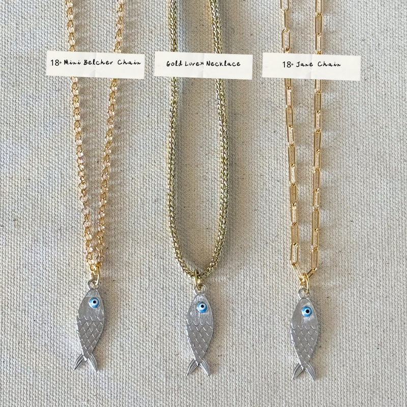 Silver Fish Necklace Options