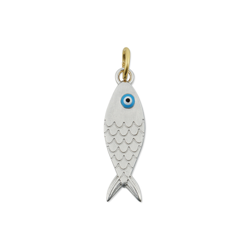 silver fish charm