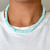 Sky Blue Opal Gemstone Necklace