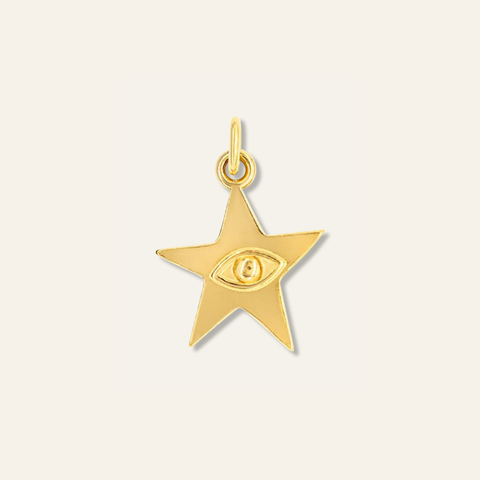 Star with Evil Eye Charm
