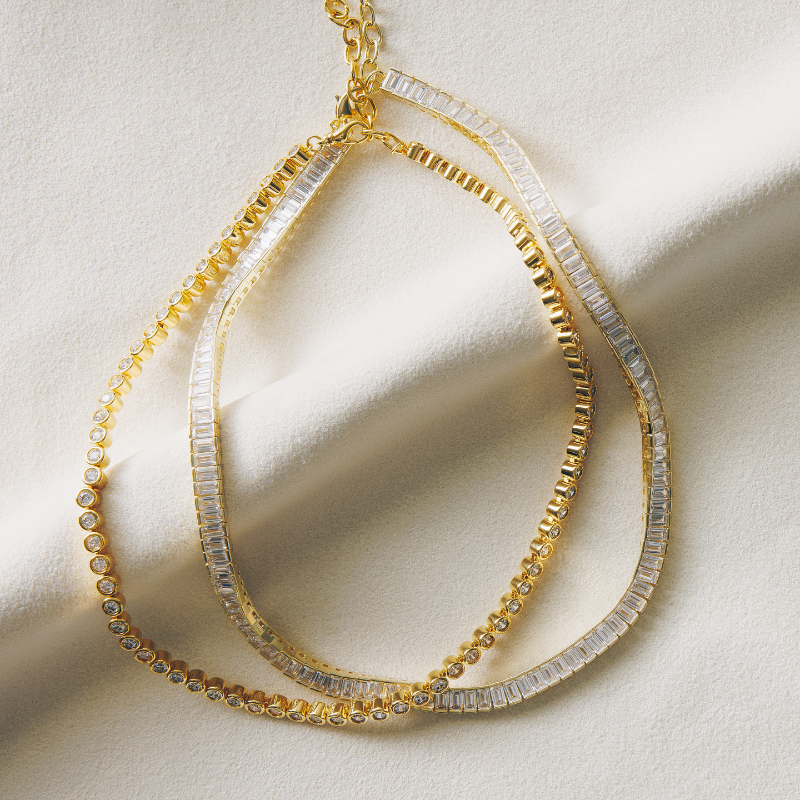 Abbott Lyon Custom Tennis Chain Choker With Name Custom Tennis