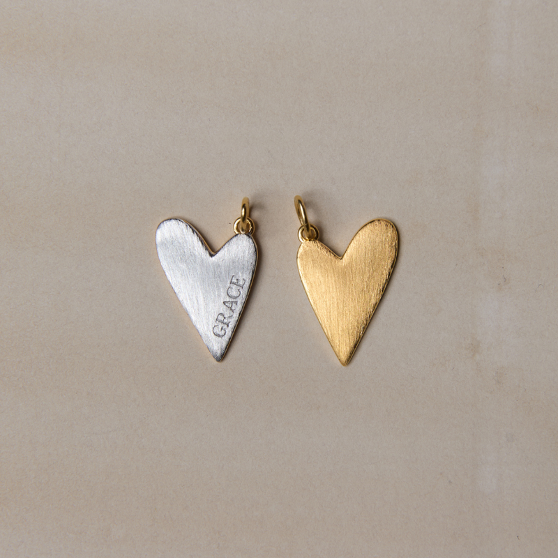 Grace Heart Charm