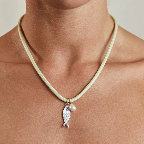 vineyard cord with fish and pearl