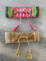 Pink MAMA Beaded Bracelet