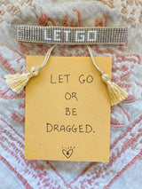 Metallic Let Go Beaded Bracelet