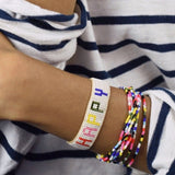 Rainbow HAPPY Beaded Bracelet