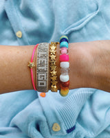 Metallic Let Go Beaded Bracelet