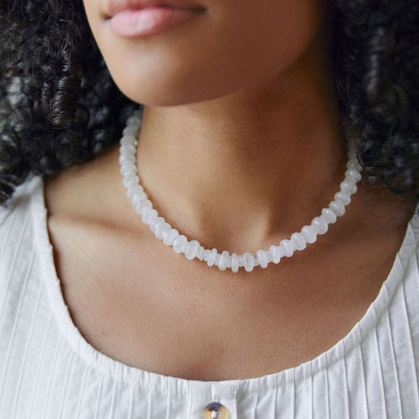 Graduated Moonstone Necklace