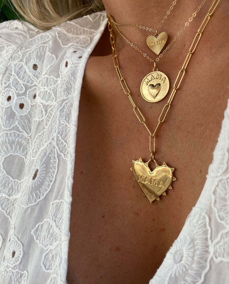 14k Gold Heart Mini Locket Necklace | Tiny Tags