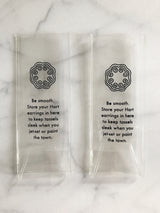 Hart earring travel case set for tassel earring care and travel