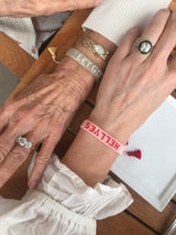 Metallic Let Go Beaded Bracelet