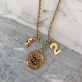 man in the moon charm necklace