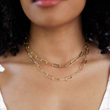 Jumbo Link Collar Necklace with Clip