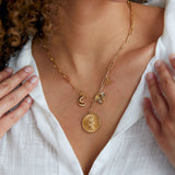 strength lion charm necklace
