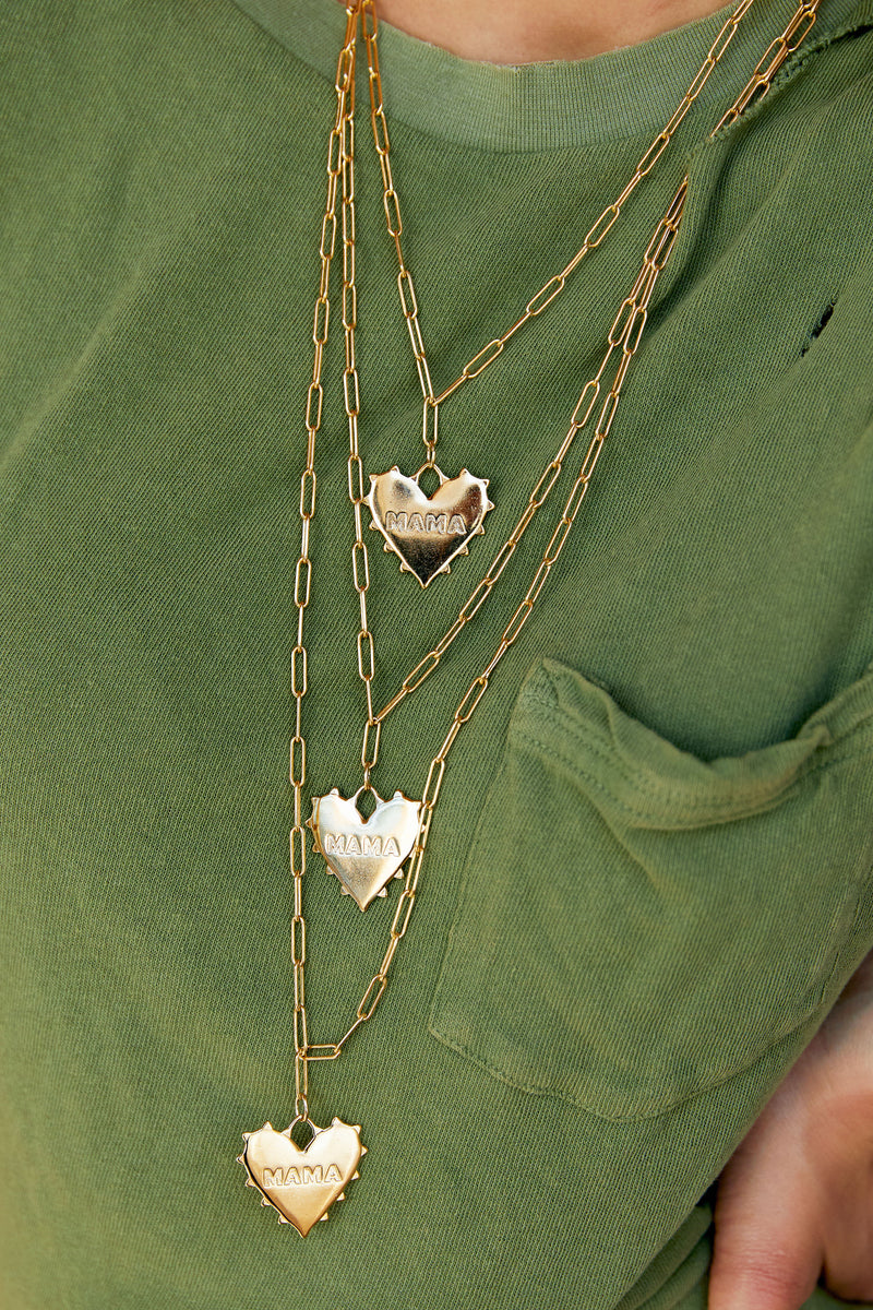 14k Gold Filled Heart Chain by the Meter – forEVER Permanent