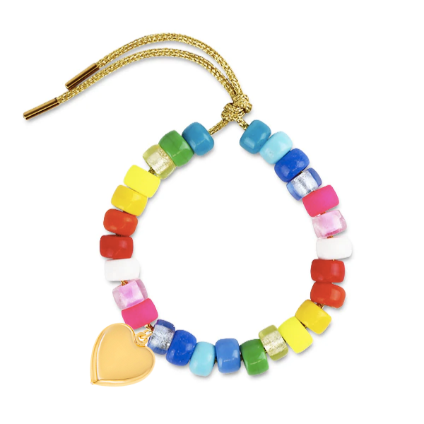 Exclusive OTM Rainbow Pop Bracelet with Heart Charm
