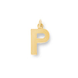 Flat Letter P Charm
