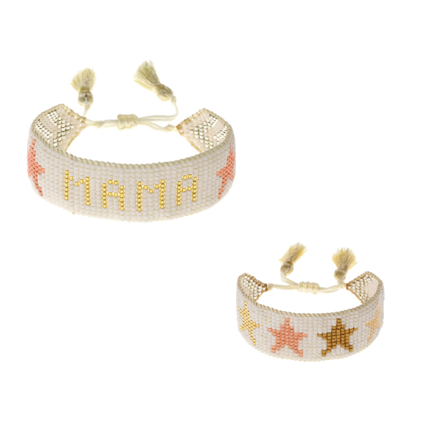Mini & Me: MAMA and Kids Star Beaded Bracelet Set