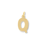 Flat Letter Q Charm