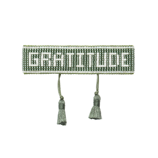 Gratitude Sage Beaded Bracelet