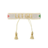 Chevron Rainbow Let Go Beaded Bracelet
