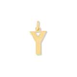 Flat Letter Y Charm