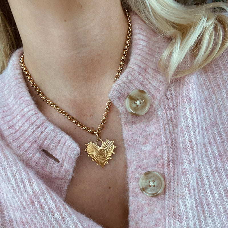 Heart of gold | Padlock necklace