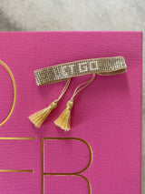 Metallic Let Go Beaded Bracelet